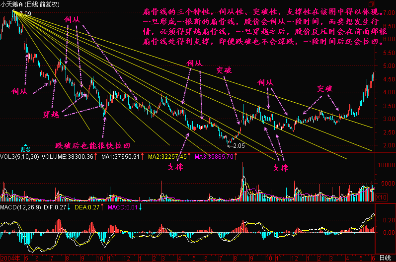 300天图解教程之扇骨线二K线图解教程