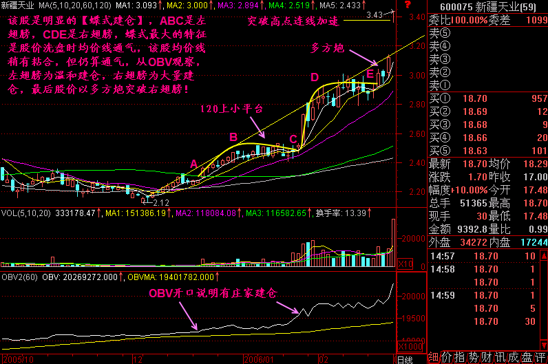 300天图解教程之蝶式建仓K线图解