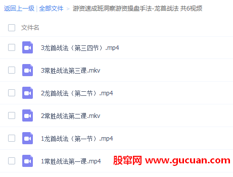 游资速成班:洞察游资操盘手法——龙首战法 共6集视频