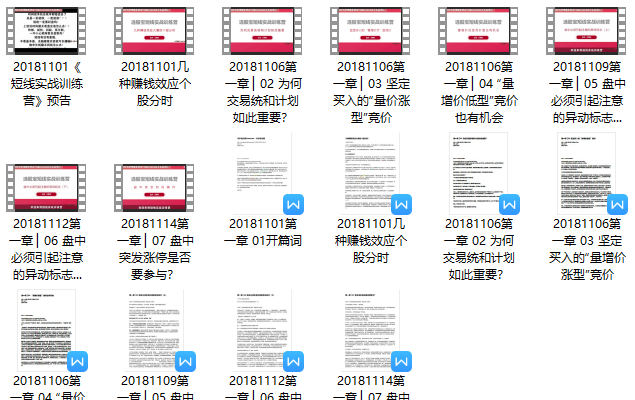 选股宝大师兄短线实战训练营 炒股视频教程