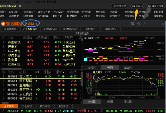 交易软件如何分屏?